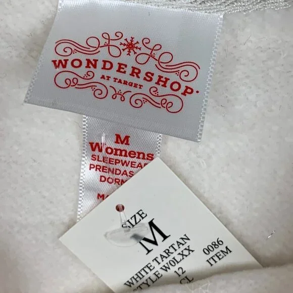 Wondershop Holiday/Christmas/Winter 3-Piece Plaid Pajama Set Women's Size Medium - Picture 7 of 11